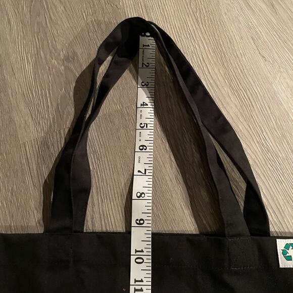 Ekocycle Black Canvas Tote Bag - Picture 6 of 6